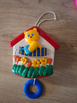 Carillon vintage orsetto casa fiori funzionante