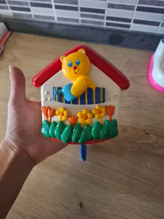 Carillon vintage orsetto casa fiori funzionante