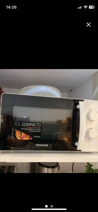 Microondas Taurus Compacto 20L