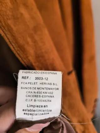 Chaqueta de ante marrón