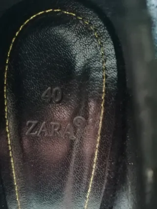 Zara Zapatos Ante Cuña 9.5cm