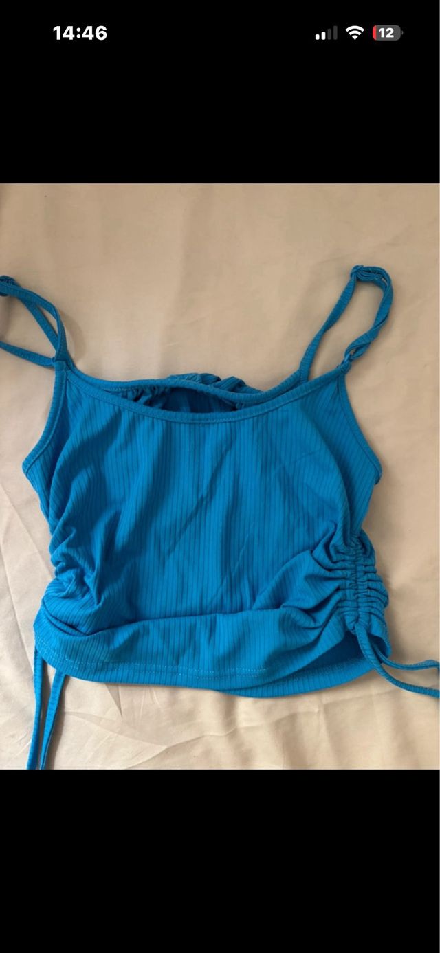 Top azul SHEIN talla S