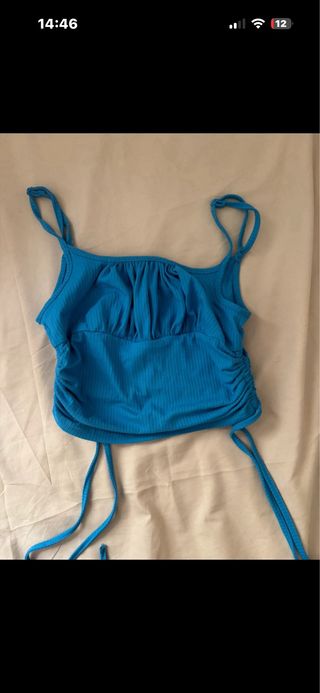 Top azul SHEIN talla S