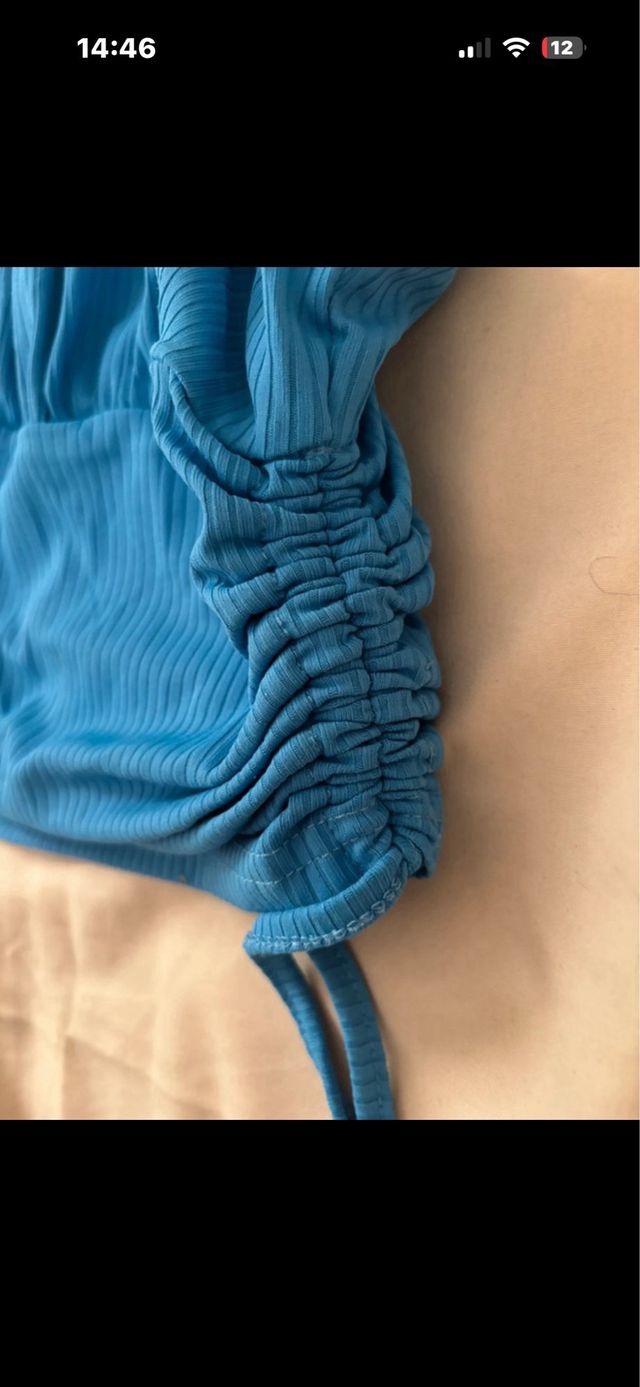 Top azul SHEIN talla S