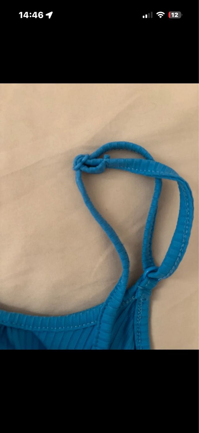 Top azul SHEIN talla S