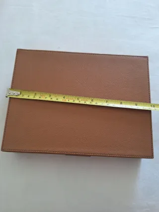 Magnífico joyero piel y terciopelo