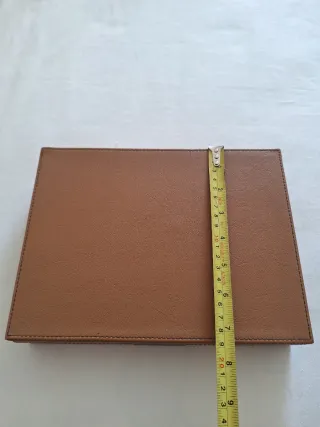 Magnífico joyero piel y terciopelo