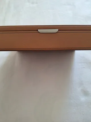 Magnífico joyero piel y terciopelo