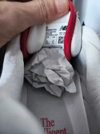 New Balance 550 Vintage Blanco Rojo