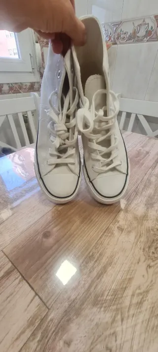 Botines Lona Lefties Blancos Impecables