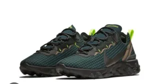 Nike React Zapatillas Hombre Verde Negro