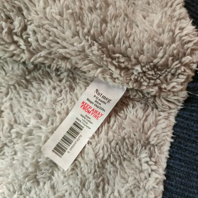 Cardigan bimba con cappuccio e orsetti Nutmeg 80cm