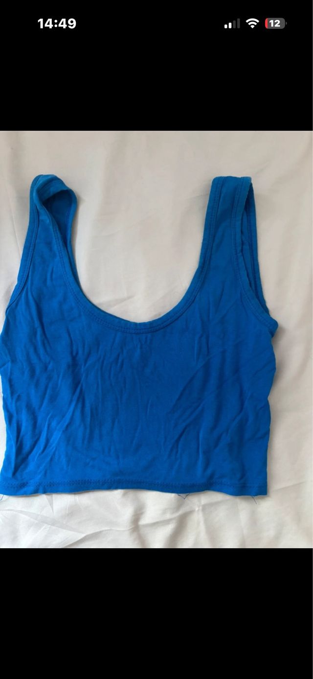 Top tirantes azul