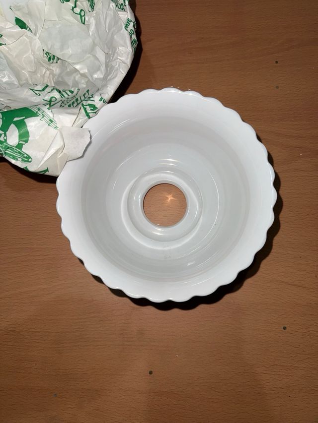 Tulipa/plafón de porcelana blanca