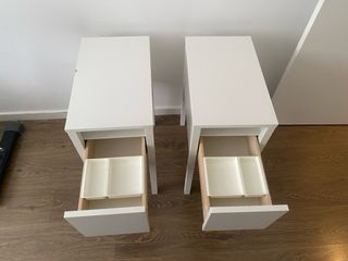 Mesitas de noche blancas