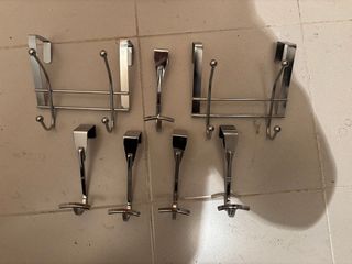 Colgadores de puerta metal sin taladro