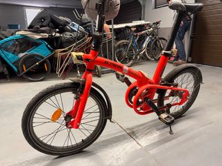 Bici pieghevole Btwin arancione