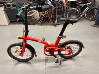 Bici pieghevole Btwin arancione