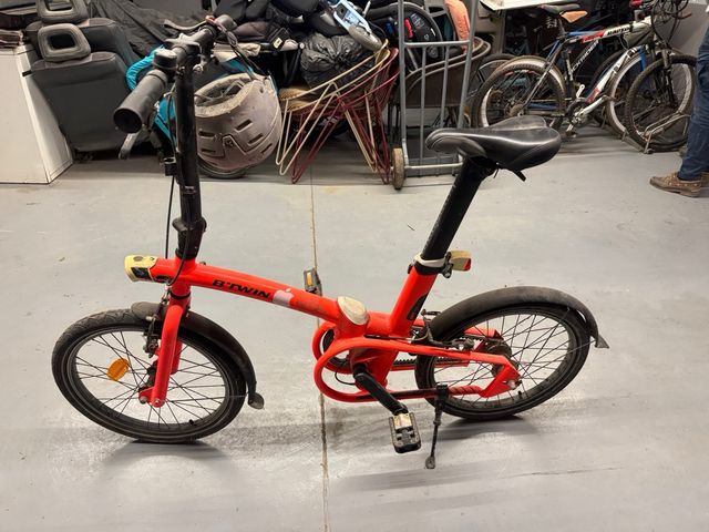 Bici pieghevole Btwin arancione