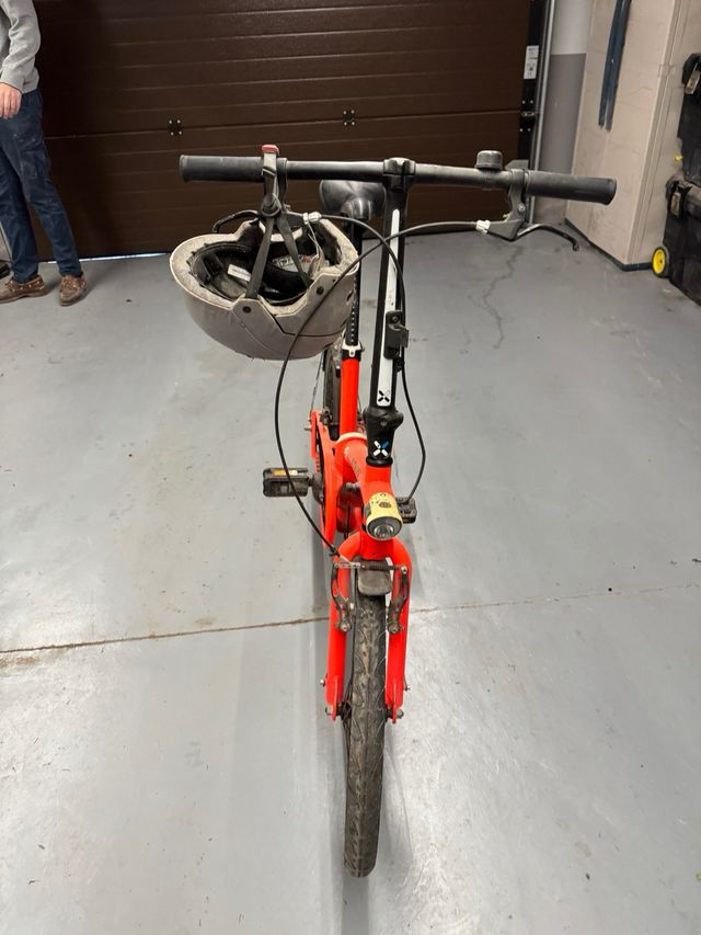 Bici pieghevole Btwin arancione