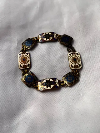 Pulsera esmaltada Art Decó 1920