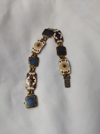 Pulsera esmaltada Art Decó 1920