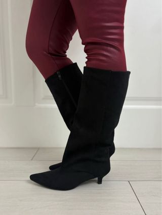 Stivali donna neri con zip tg 39 nuovo