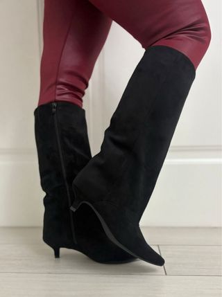 Stivali donna neri con zip tg 39 nuovo