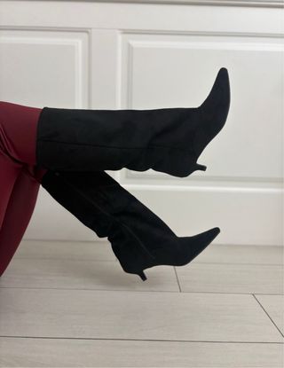 Stivali donna neri con zip tg 39 nuovo