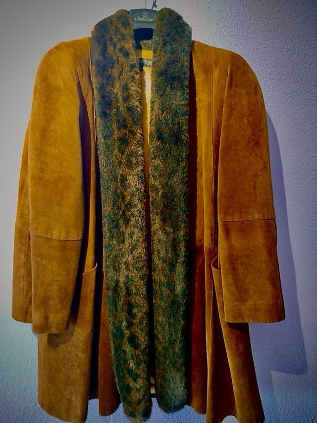 Abrigo Cortefiel Piel Sintético talla 44