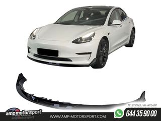 SPOILER DELANTERO PARA TESLA MODEL 3 2017- NEGRO BRILLO
