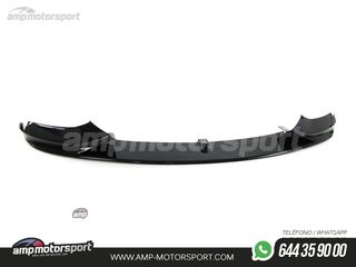 SPOILER DELANTERO LOOK M-PERFORMANCE PARA BMW SERIE 4 F32 / F33 / F36 NEGRO BRILLO