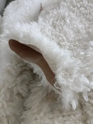 Abrigo Teddy Zara Blanco nuevo