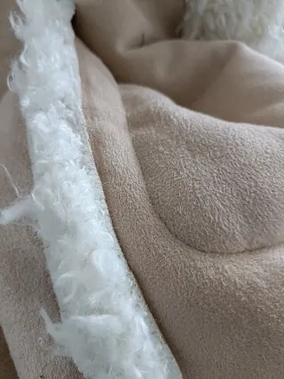 Abrigo Teddy Zara Blanco nuevo