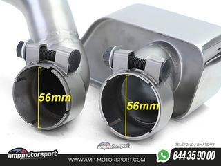 DIFUSOR TRASERO BRILLO BMW SERIE 5 F10/F11 + CONVERSIÓN A DOS SALIDAS V8