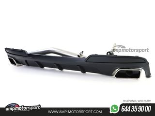 DIFUSOR TRASERO MATE BMW SERIE 5 F10/F11 + CONVERSIÓN A DOS SALIDAS V8