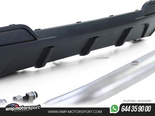 DIFUSOR TRASERO MATE BMW SERIE 5 F10/F11 + CONVERSIÓN A DOS SALIDAS V8