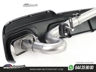 DIFUSOR TRASERO MATE BMW SERIE 5 F10/F11 + CONVERSIÓN A DOS SALIDAS V8