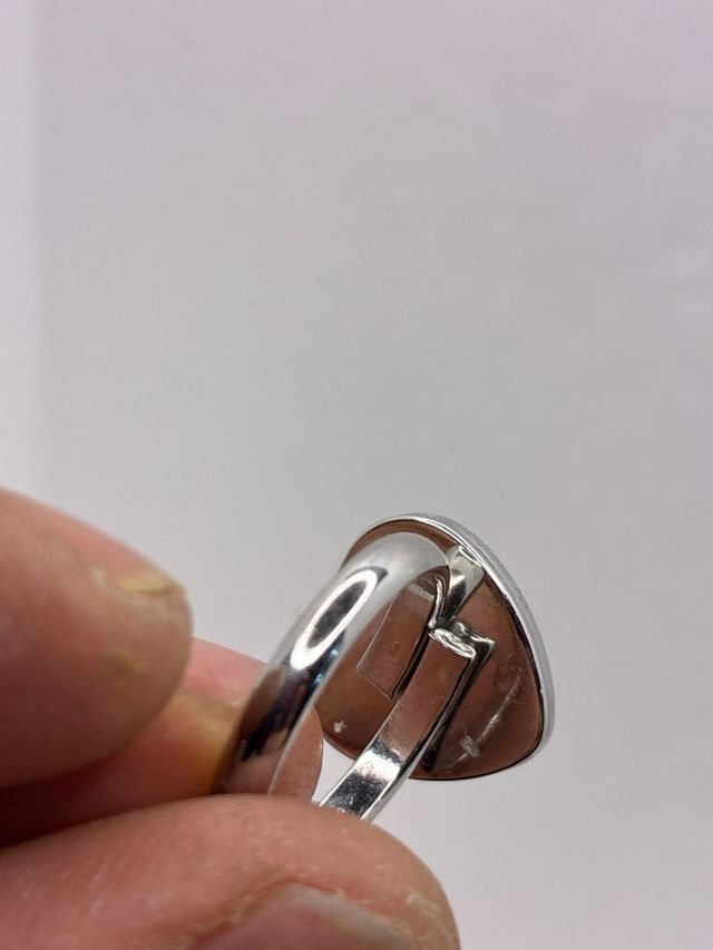 Anillo Corazón Cornalina Acero