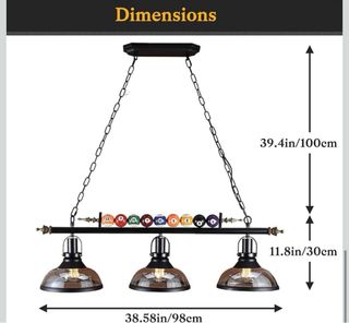 Lampada a sospensione da biliardo E27 GCQ