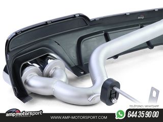 DIFUSOR TRASERO BRILLO BMW SERIE 5 F10/F11 + CONVERSIÓN A DOS SALIDAS