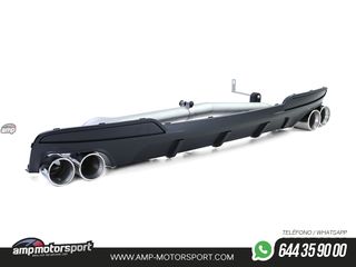 DIFUSOR TRASERO MATE BMW SERIE 5 F10/F11 + CONVERSIÓN A DOS SALIDAS