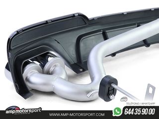 DIFUSOR TRASERO MATE BMW SERIE 5 F10/F11 + CONVERSIÓN A DOS SALIDAS