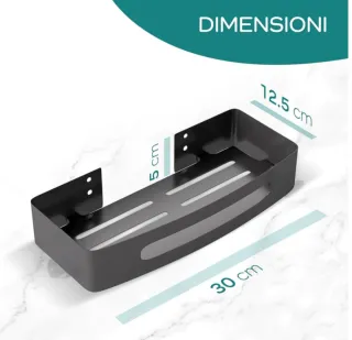 Mensola Doccia Acciaio Inox AISI 304 nuova
