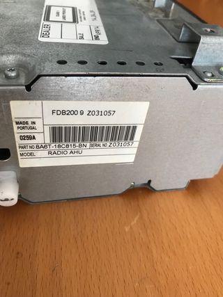 Radio Ford Fiesta 2009 lector CD100