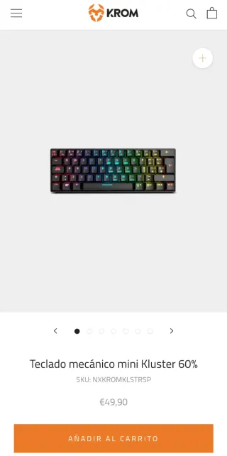 Teclado Mecánico Mini KLUSTER RGB (Negociable)