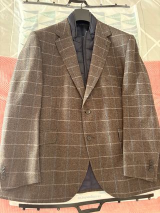 Chaqueta Emilio Tucci Hombre Marrón Cuadros