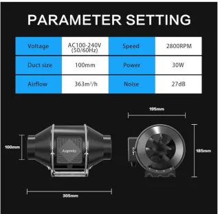 Kit Extractor Aygrochy Wifi App 100mm