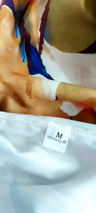 2 Camisas Anchas Talla Única Estampadas. Sin marca