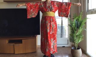 kimono japonés auténtico comprado en Japón